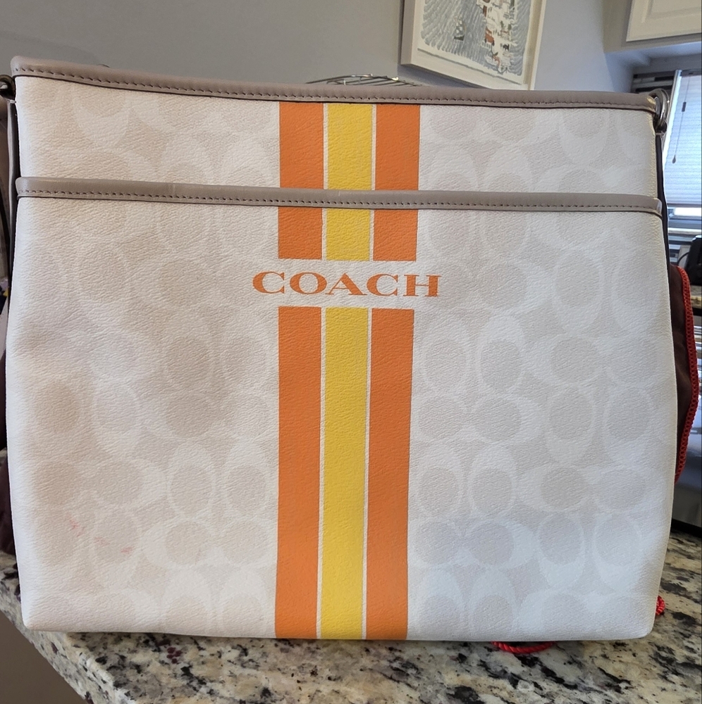 NWT Coach Varsity Stripe Crossbody Bag/purse